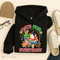 Christmas Cats For Everybody Hoodie thumb 4