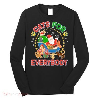 Christmas Cats For Everybody Long Sleeve Shirt