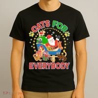 Christmas Cats For Everybody T-Shirt thumb 3