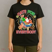 Christmas Cats For Everybody T-Shirt thumb 4