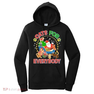 Christmas Cats For Everybody Women's Hoodie