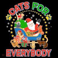 Christmas Cats For Everybody Ornament thumb 1