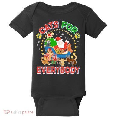 Christmas Cats For Everybody Baby Bodysuit