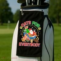 Christmas Cats For Everybody Golf Towel thumb 2