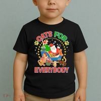 Christmas Cats For Everybody Toddler T-Shirt thumb 2