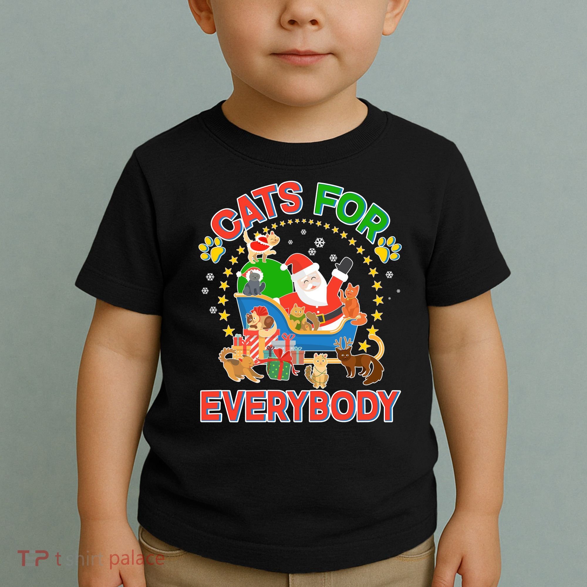 Christmas Cats For Everybody Toddler T-Shirt