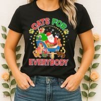 Christmas Cats For Everybody Women's T-Shirt thumb 2