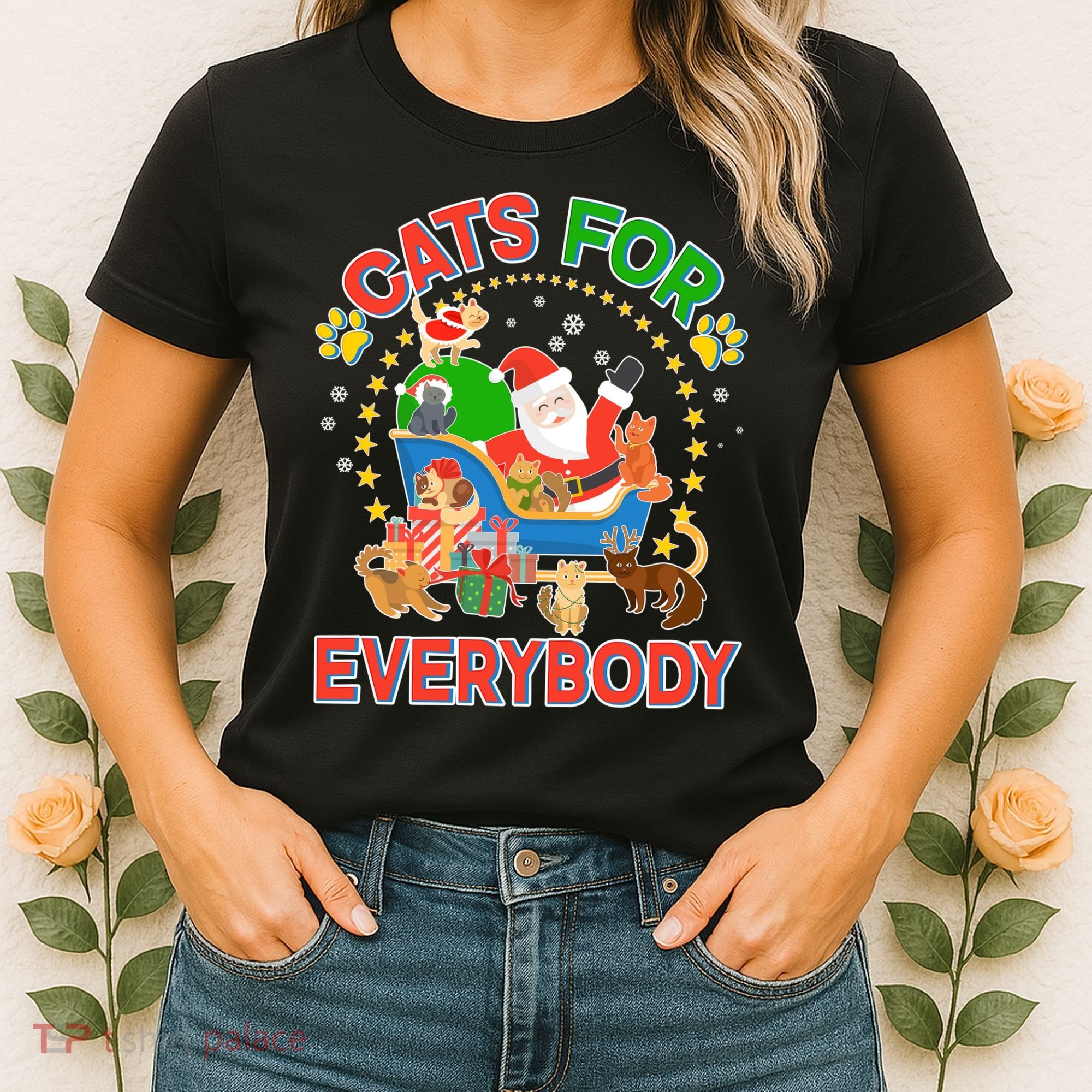 Christmas Cats For Everybody Women's T-Shirt