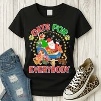 Christmas Cats For Everybody Women's T-Shirt thumb 3