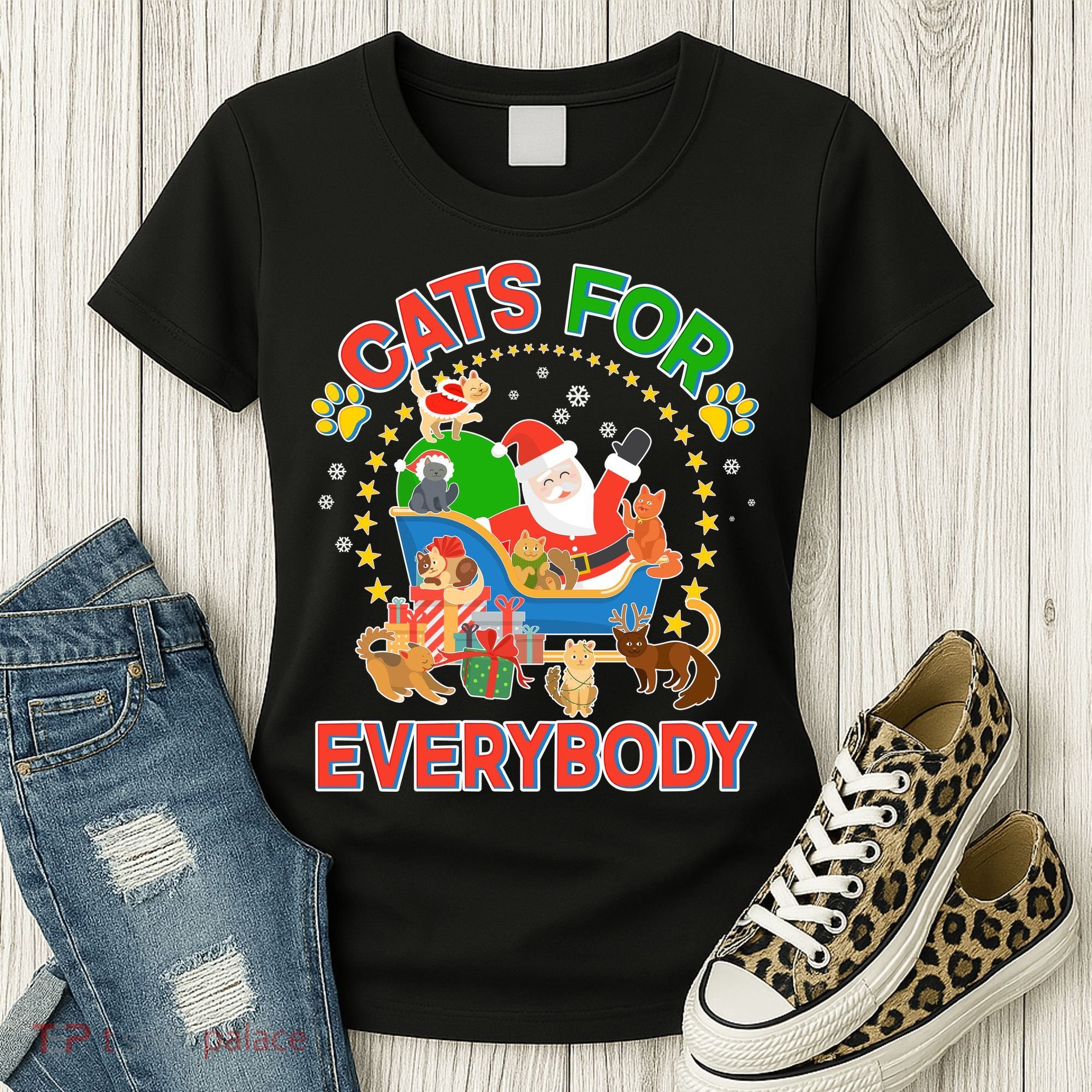 Christmas Cats For Everybody Women's T-Shirt