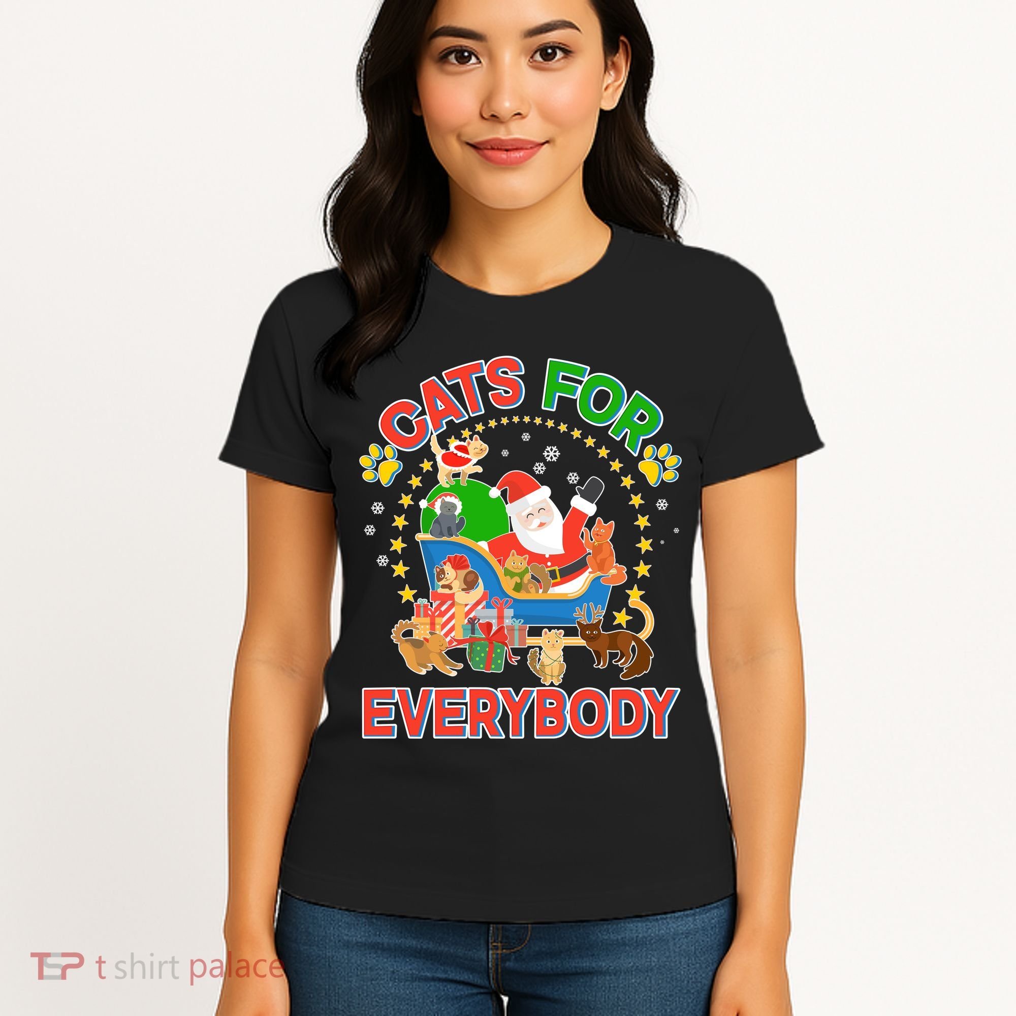 Christmas Cats For Everybody Women's T-Shirt