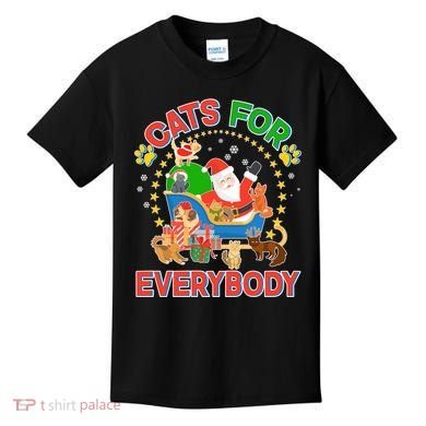 Christmas Cats For Everybody Kids T-Shirt