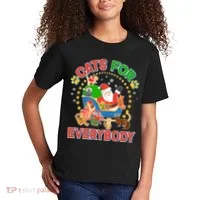 Christmas Cats For Everybody Kids T-Shirt thumb 2