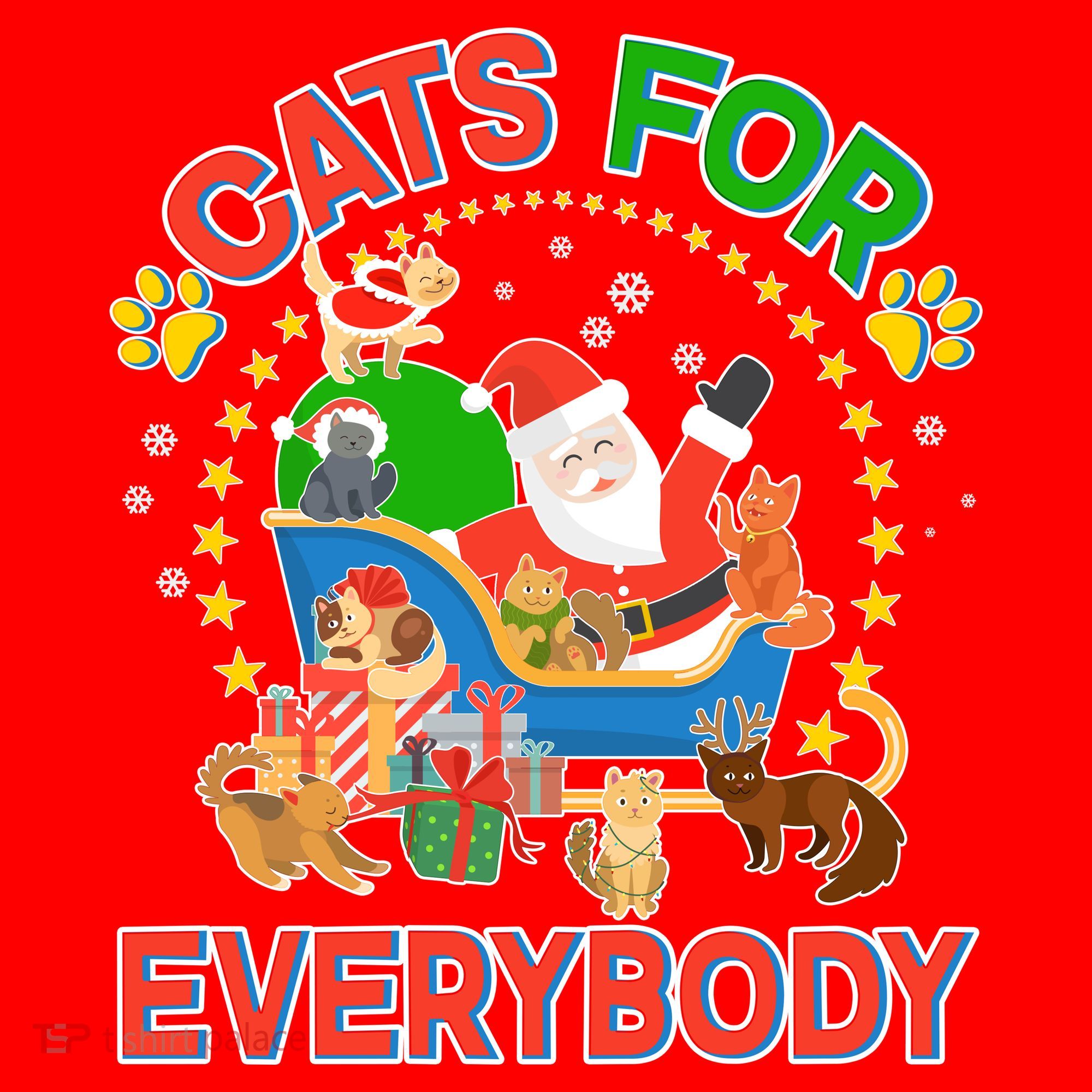 Christmas Cats For Everybody Santa Hat