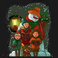 Christmas Choir Carol Singers Women's Hoodie thumb 2