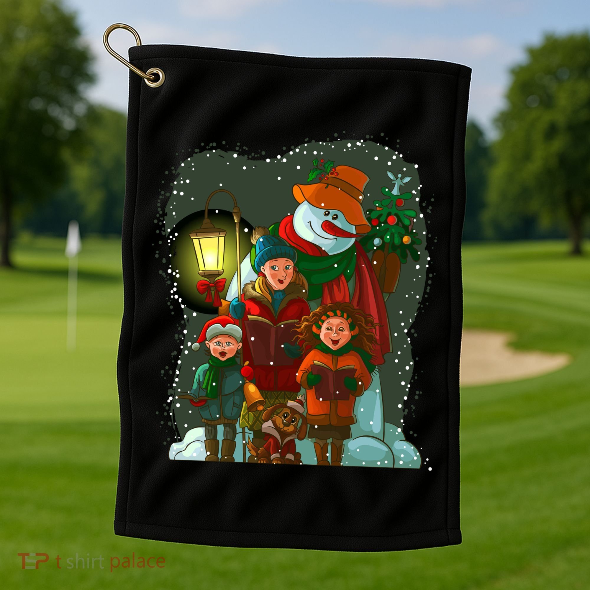 Christmas Choir Carol Singers Golf Towel