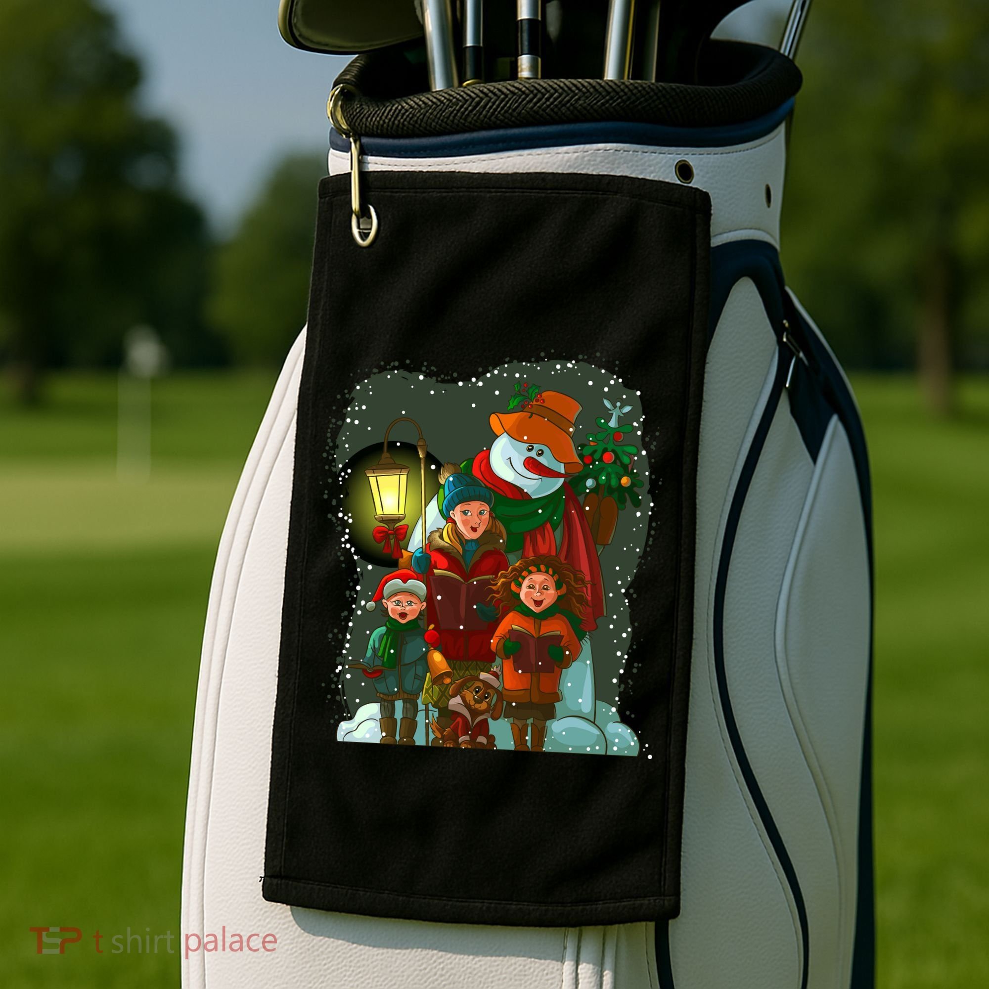 Christmas Choir Carol Singers Golf Towel