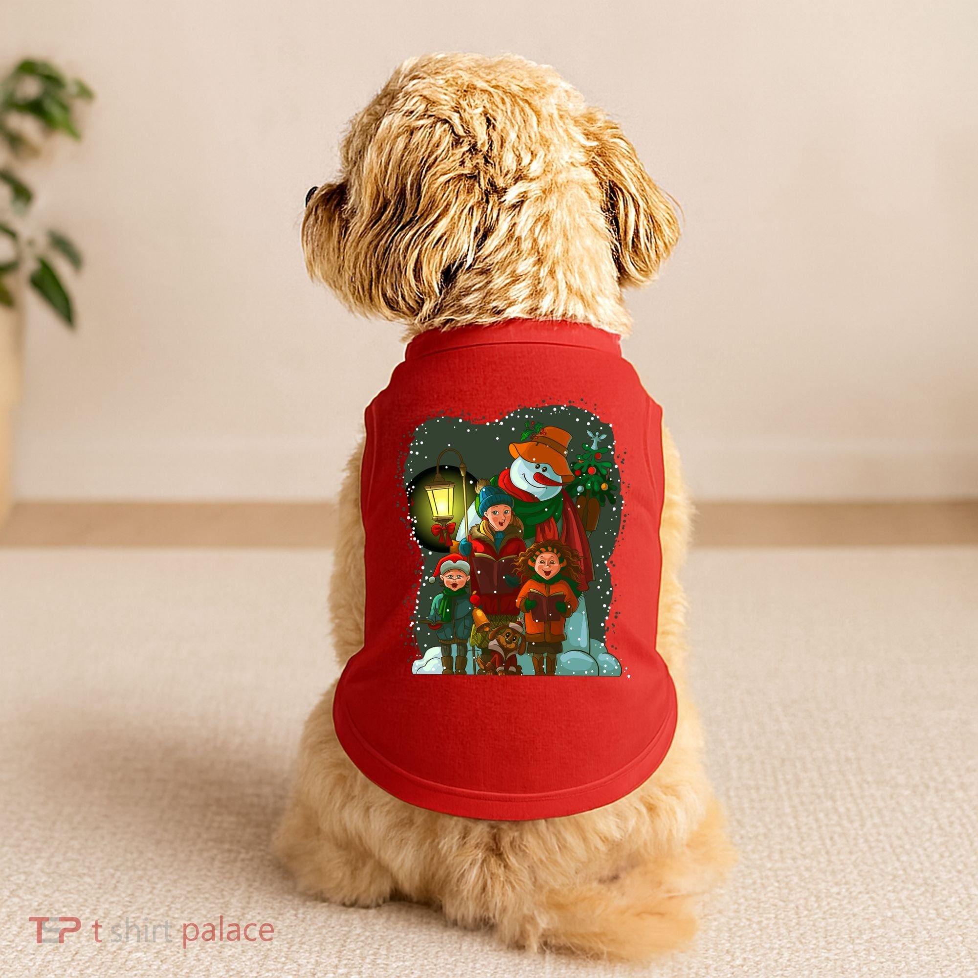 Christmas Choir Carol Singers Doggie Tank