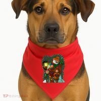Christmas Choir Carol Singers USA-Made Doggie Bandana thumb 1