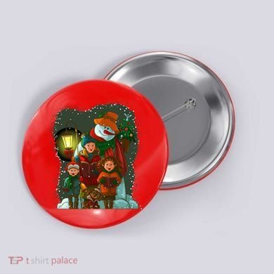 Christmas Choir Carol Singers Button