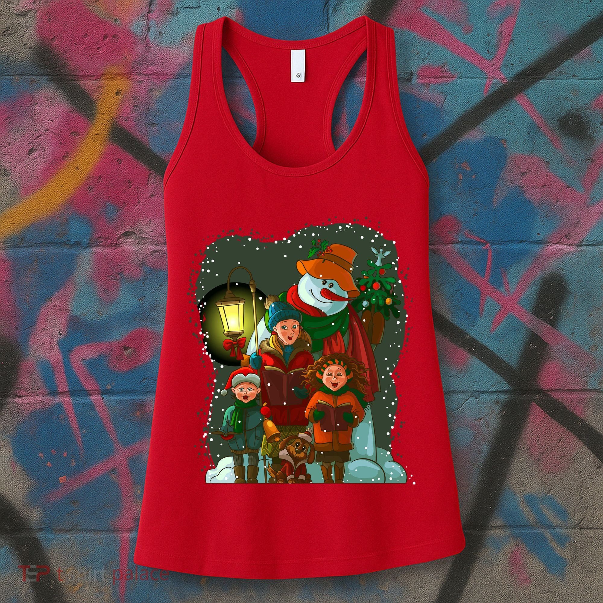 Christmas Choir Carol Singers Women's Tank Top