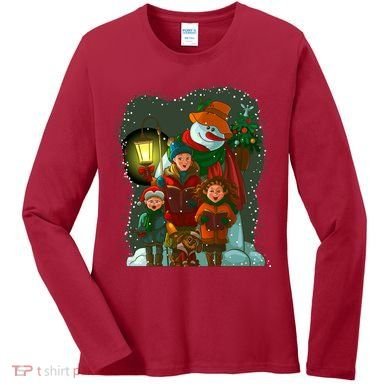 Christmas Choir Carol Singers Women's Long Sleeve Shirt