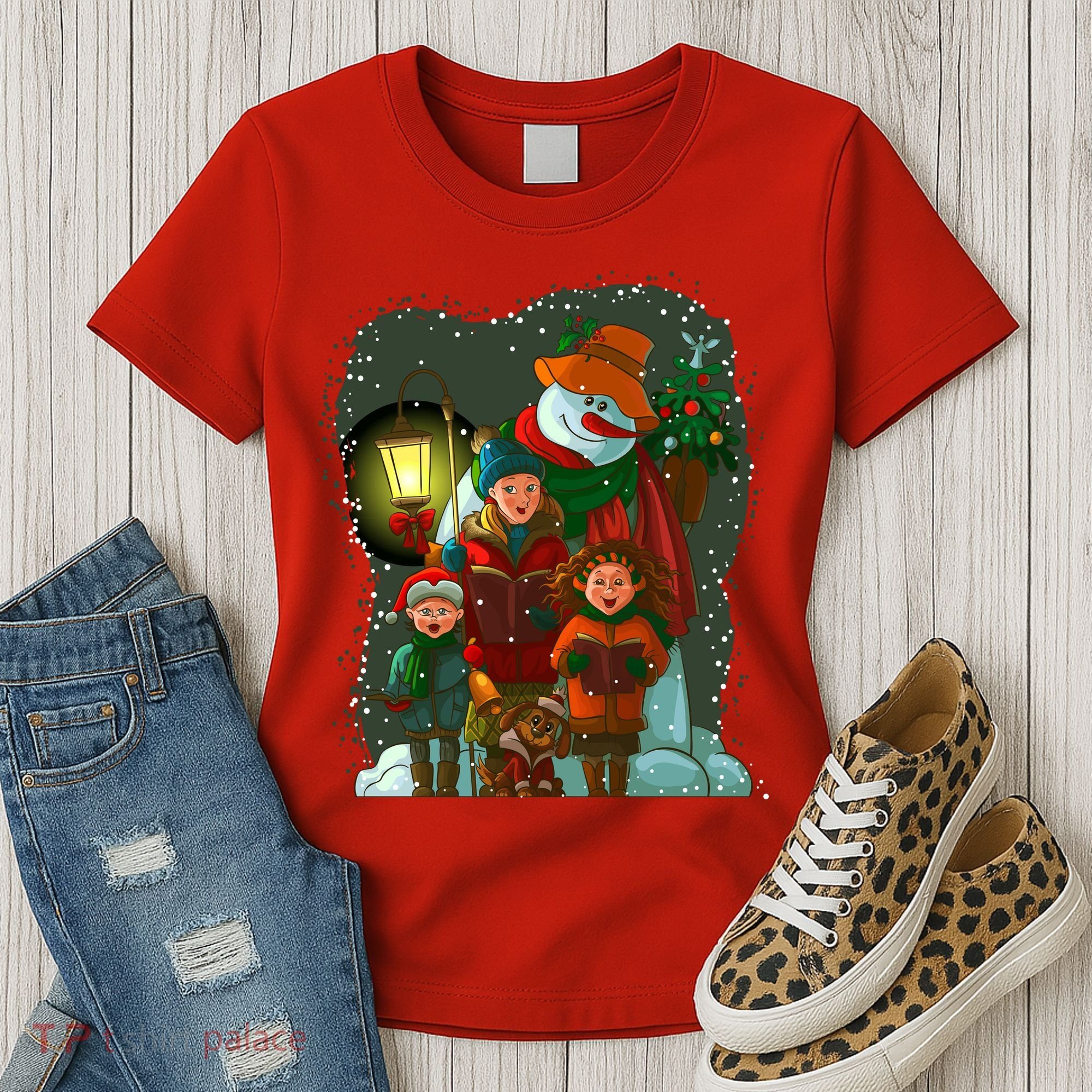 Christmas Choir Carol Singers Women's T-Shirt