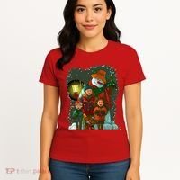 Christmas Choir Carol Singers Women's T-Shirt thumb 4