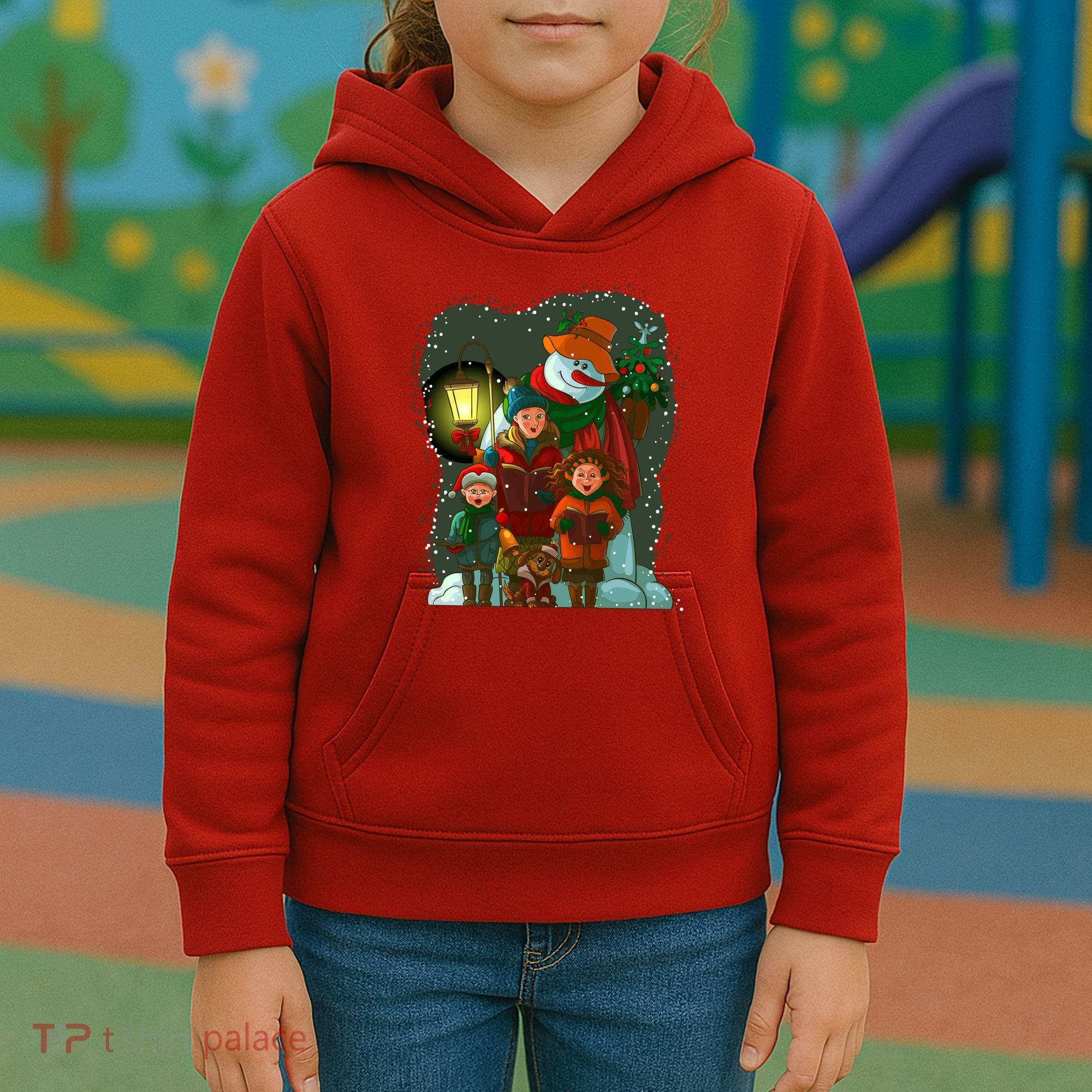 Christmas Choir Carol Singers Kids Hoodie