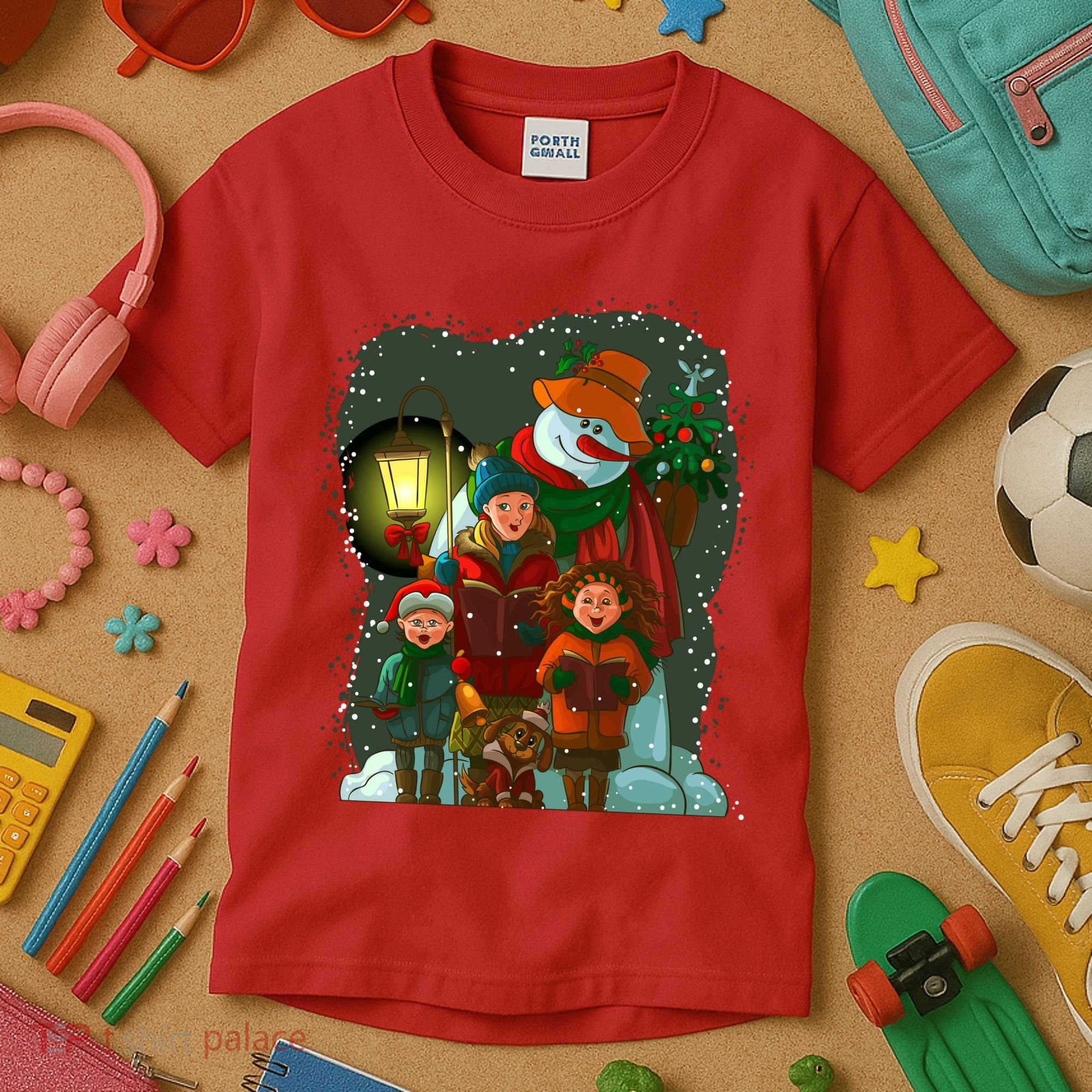 Christmas Choir Carol Singers Kids T-Shirt