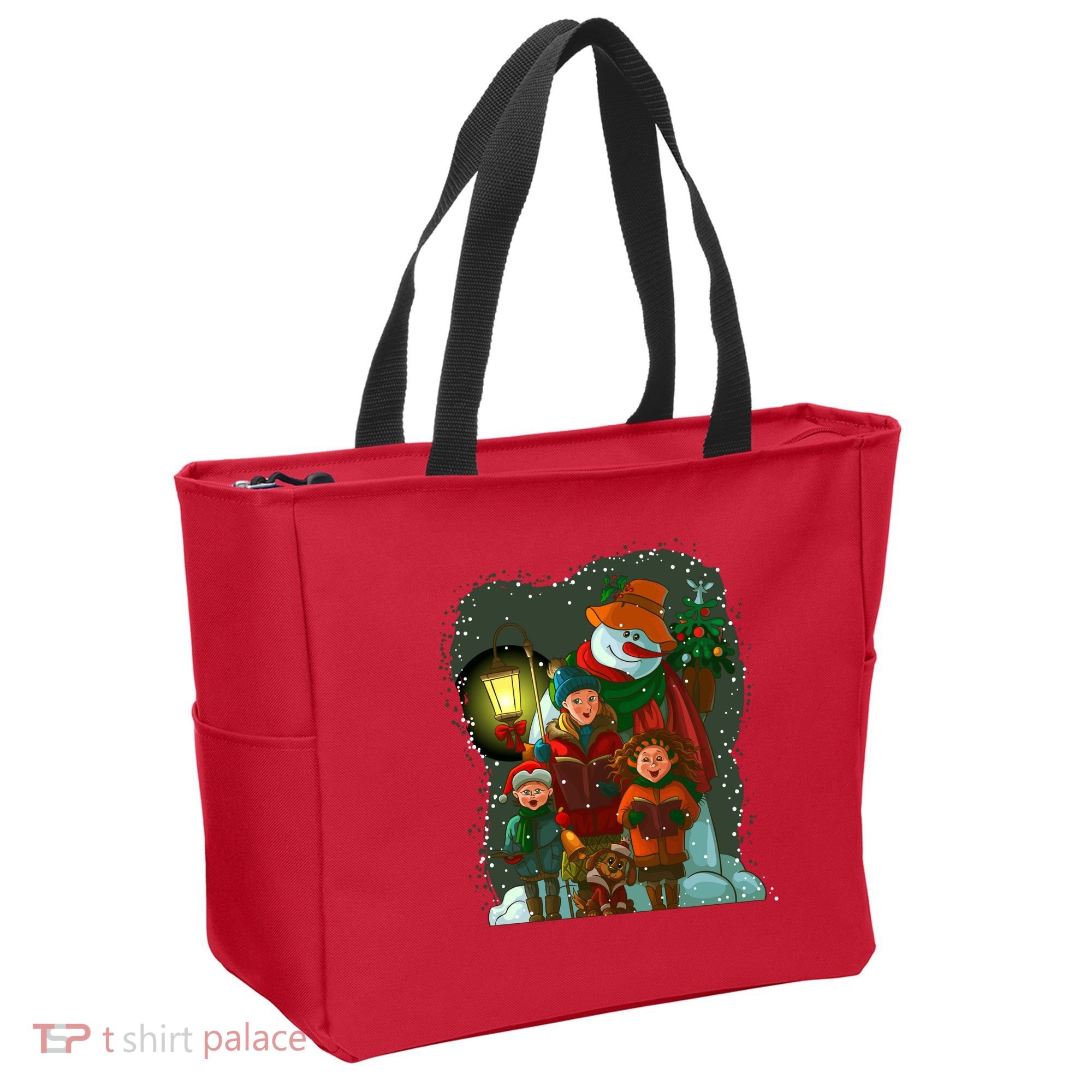 Christmas Choir Carol Singers Tote Bag