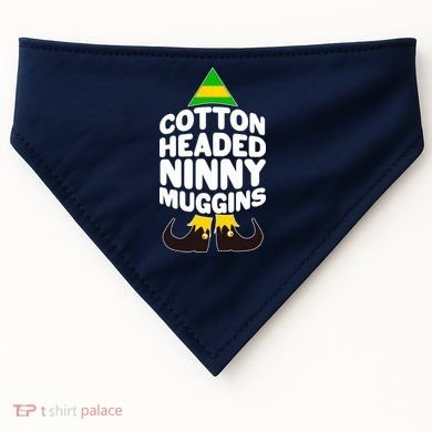 Christmas Cotton Headed Ninny Muggins USA-Made Doggie Bandana
