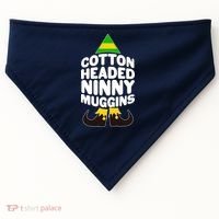 Christmas Cotton Headed Ninny Muggins USA-Made Doggie Bandana thumb 0