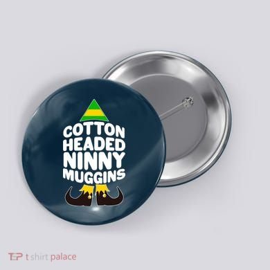 Christmas Cotton Headed Ninny Muggins Button