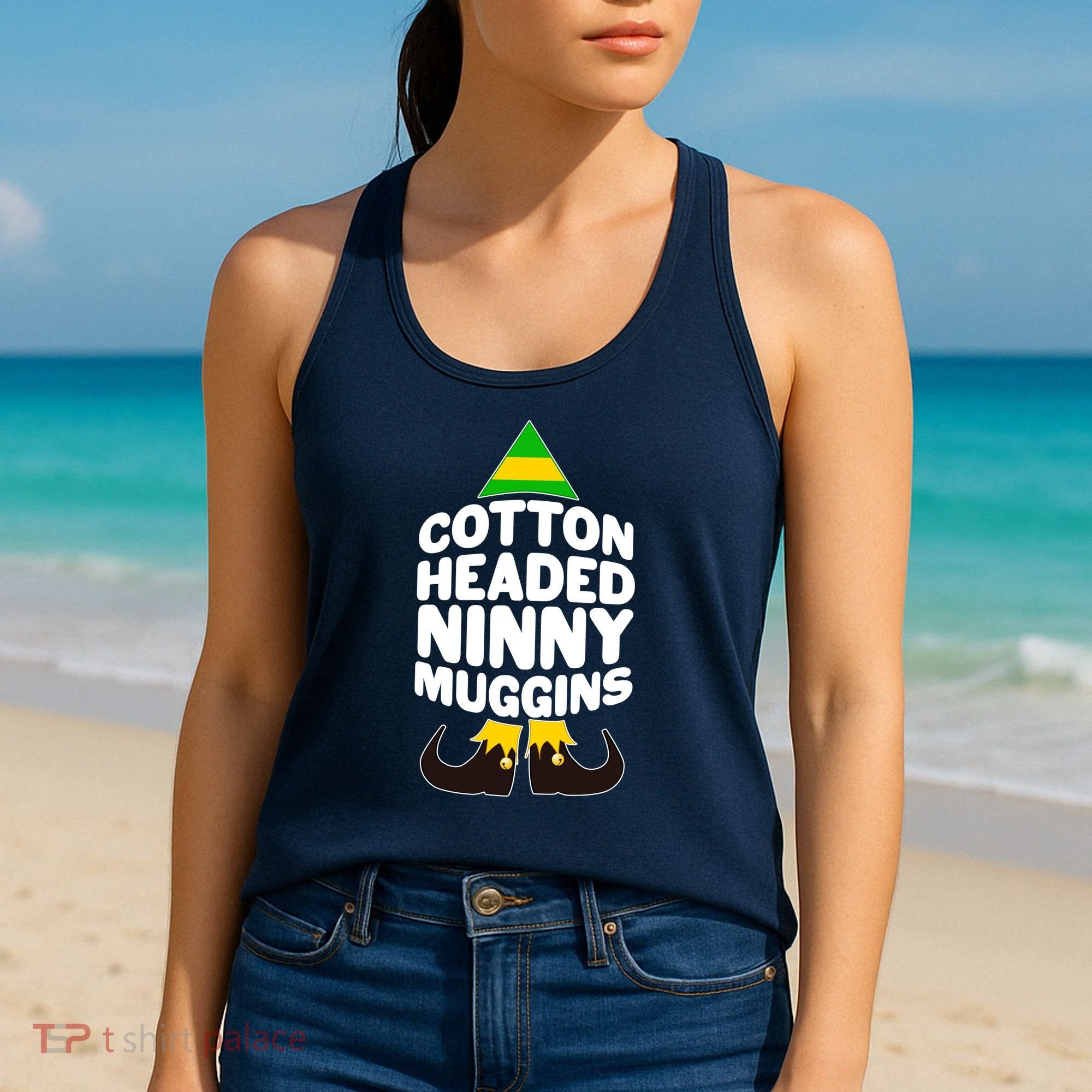 Christmas Cotton Headed Ninny Muggins Women's Tank Top