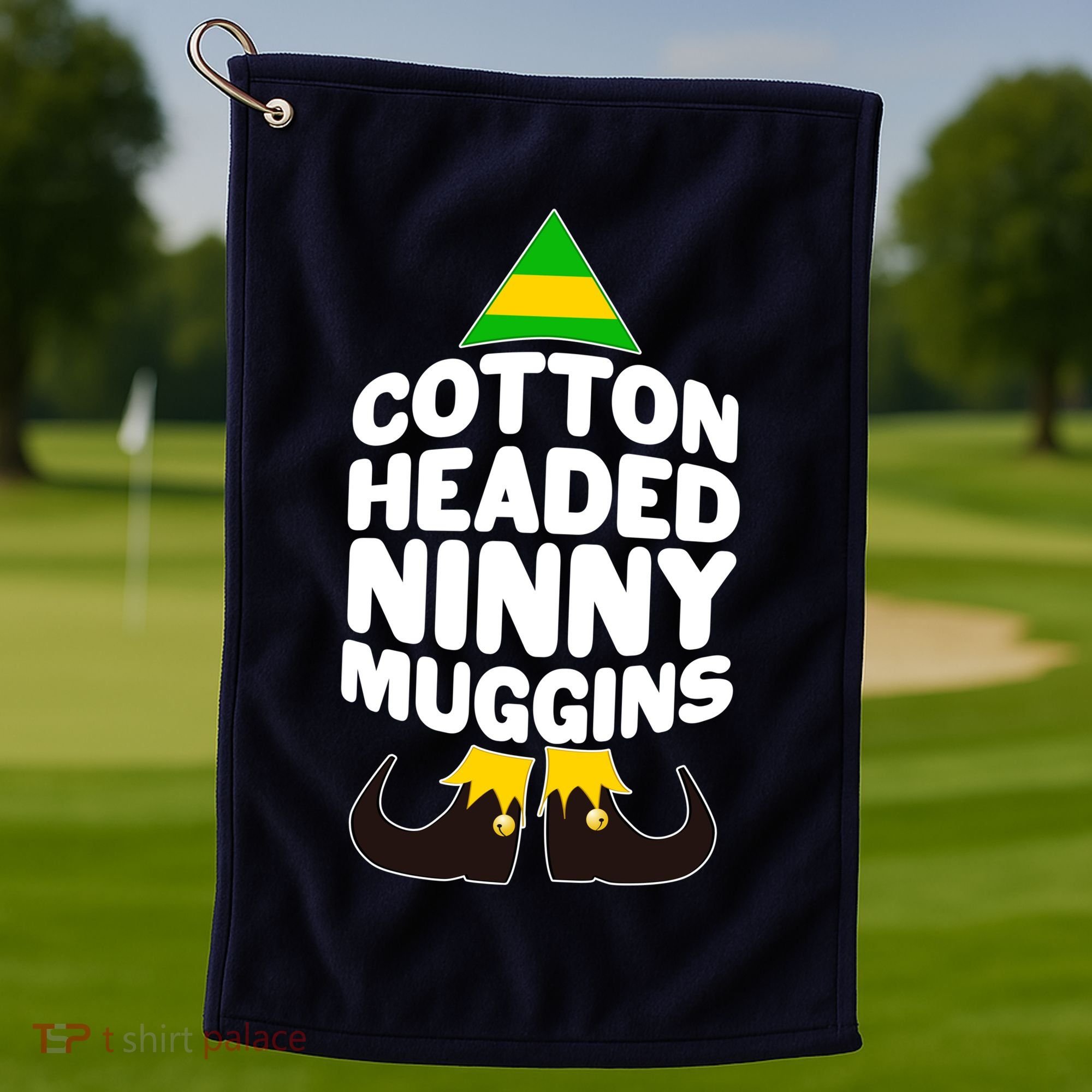 Christmas Cotton Headed Ninny Muggins Golf Towel