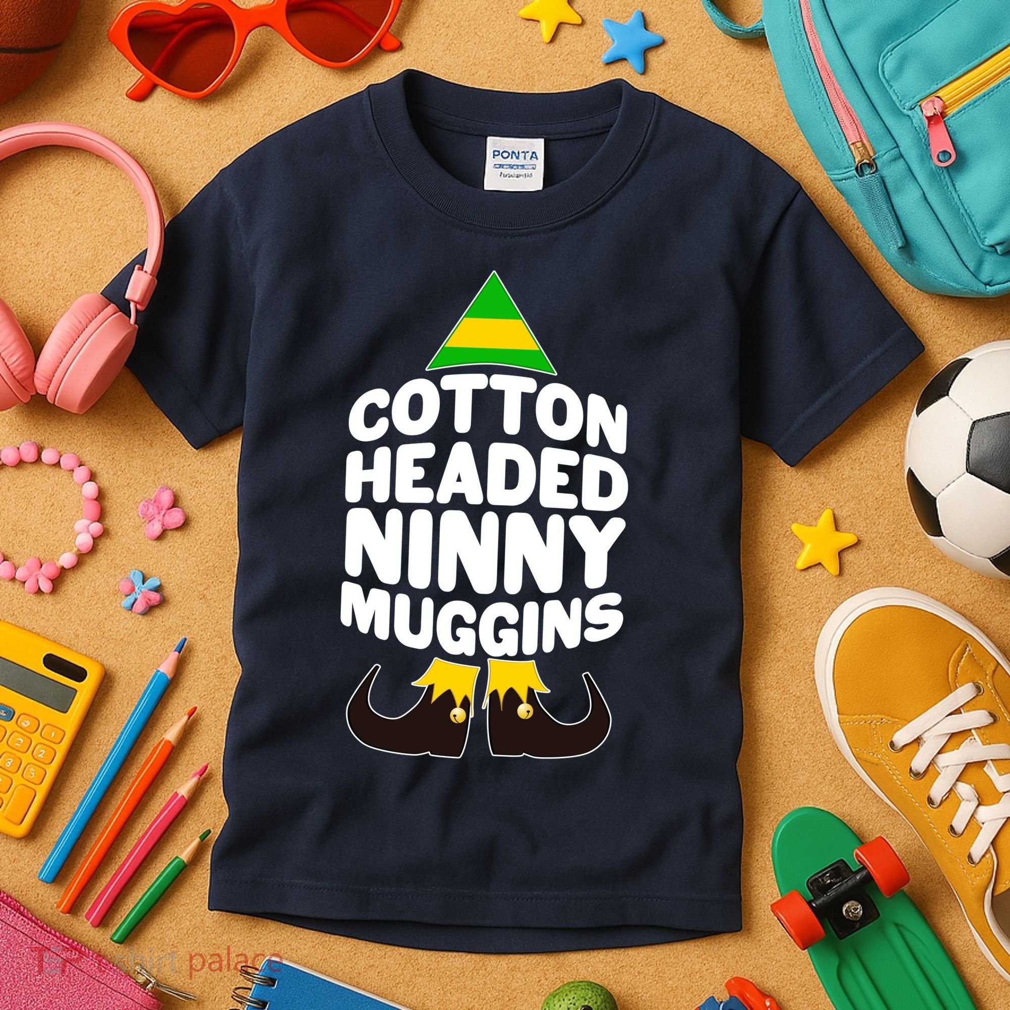 Christmas Cotton Headed Ninny Muggins Kids T-Shirt