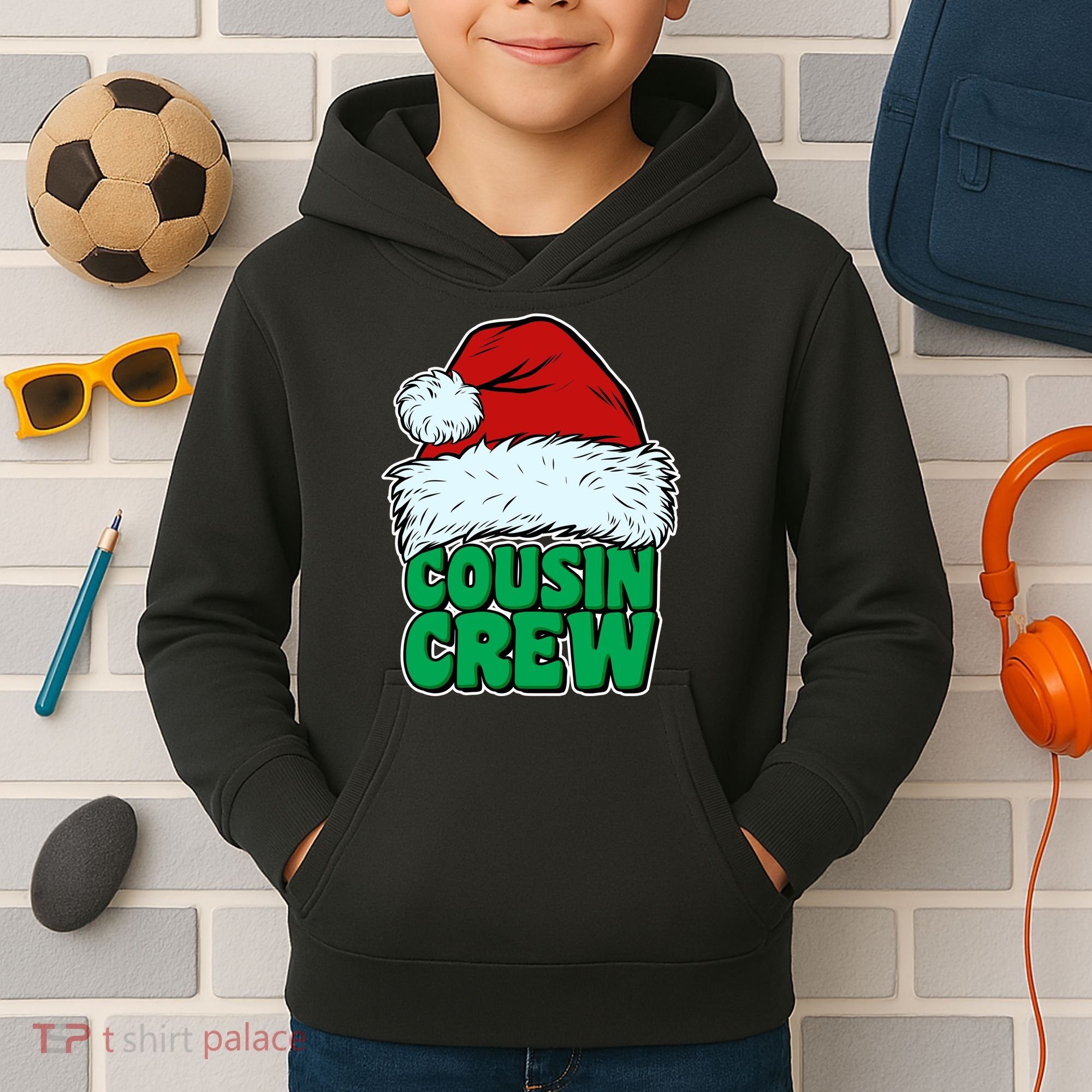 Christmas Cousin Crew Kids Hoodie