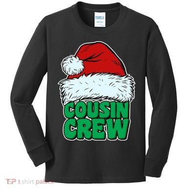 Christmas Cousin Crew Kids Long Sleeve Shirt