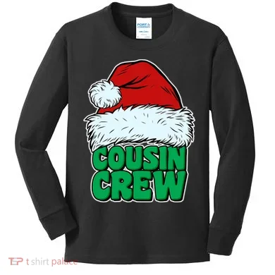 Christmas Cousin Crew Kids Long Sleeve Shirt