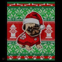 Christmas Cute Pug Ugly Sweater Backpack thumb 2