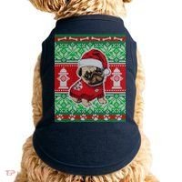 Christmas Cute Pug Ugly Sweater Doggie Tank thumb 0