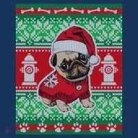 Christmas Cute Pug Ugly Sweater Doggie Tank thumb 4
