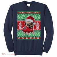 Christmas Cute Pug Ugly Sweater Sweatshirt thumb 0
