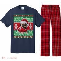 Christmas Cute Pug Ugly Sweater Pajama Set thumb 0