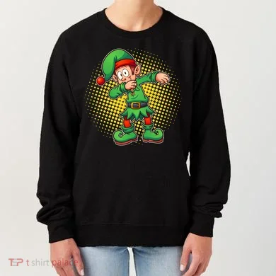 Christmas Dabbing Elf Women's Sweatshirt
