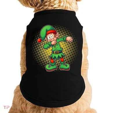 Christmas Dabbing Elf Doggie Tank