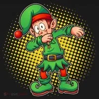 Christmas Dabbing Elf Doggie Tank thumb 4