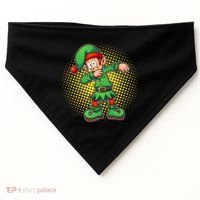 Christmas Dabbing Elf USA-Made Doggie Bandana thumb 0