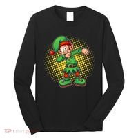 Christmas Dabbing Elf Long Sleeve Shirt thumb 0